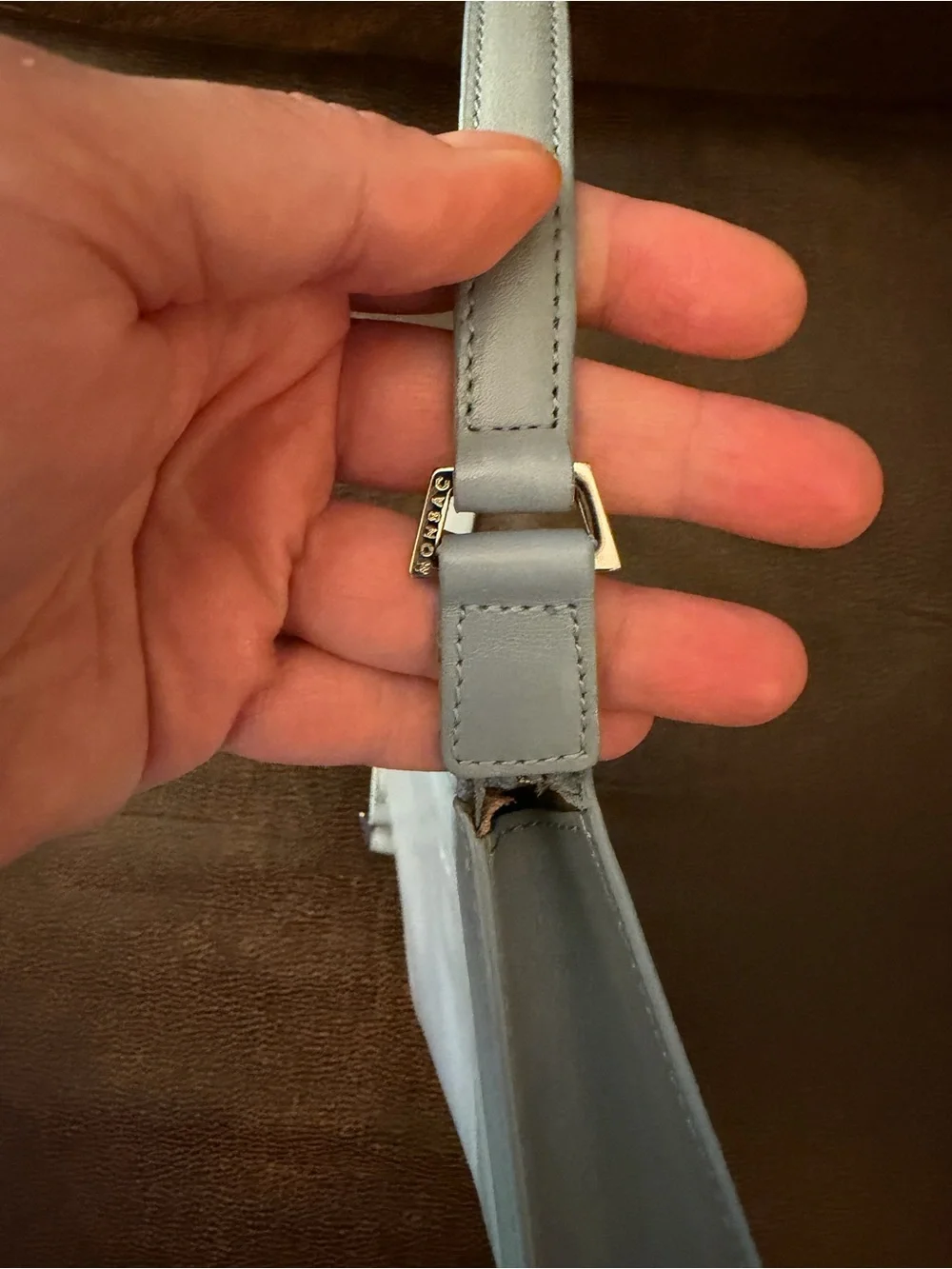 Baby Blue Monsac Small Shoulder Bag